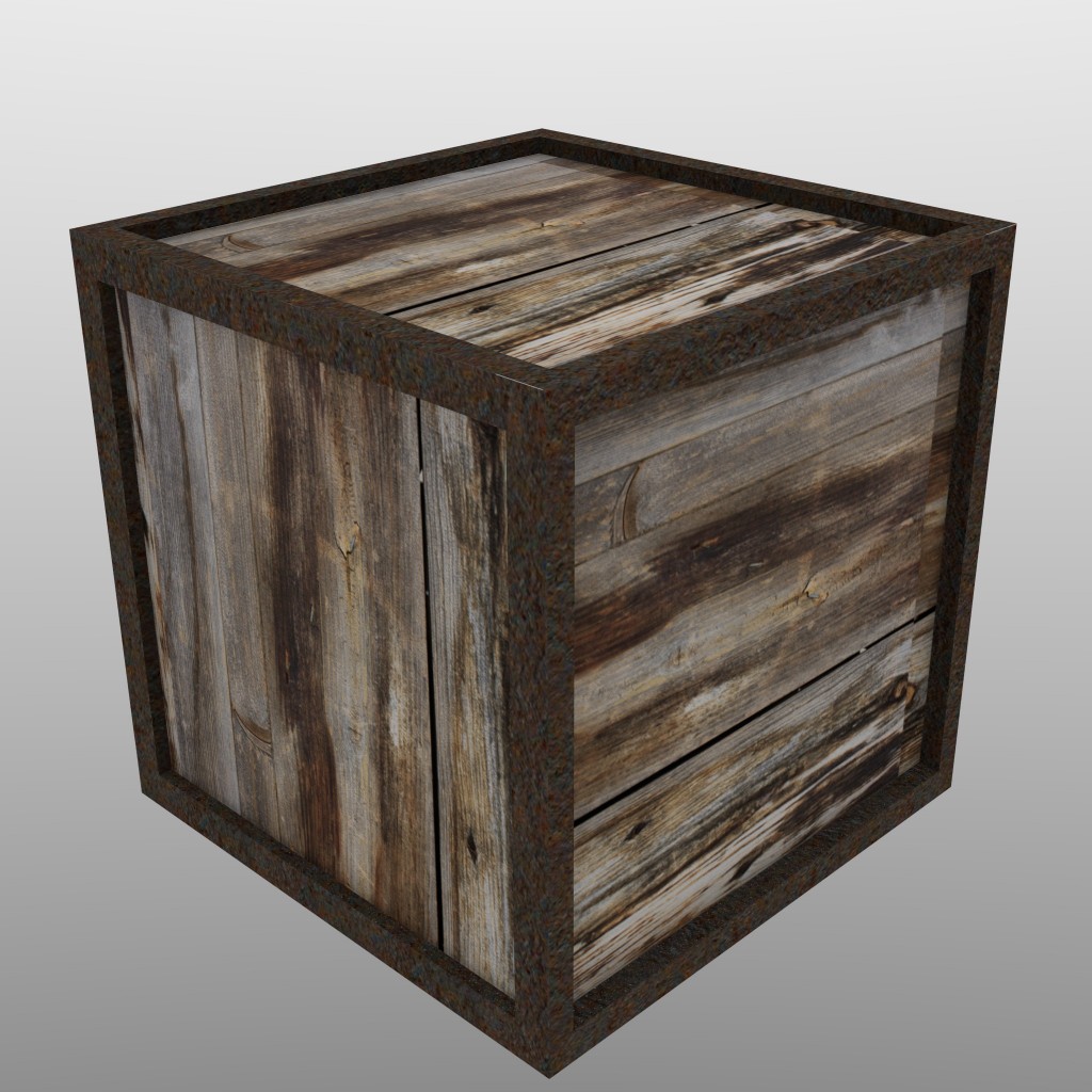 Balmora crate - Low poly preview image 1